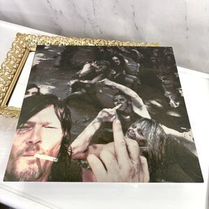 Norman Reedus AUTOGRAPHED The Walking Dead Metal Poster Print JSA Certified Art